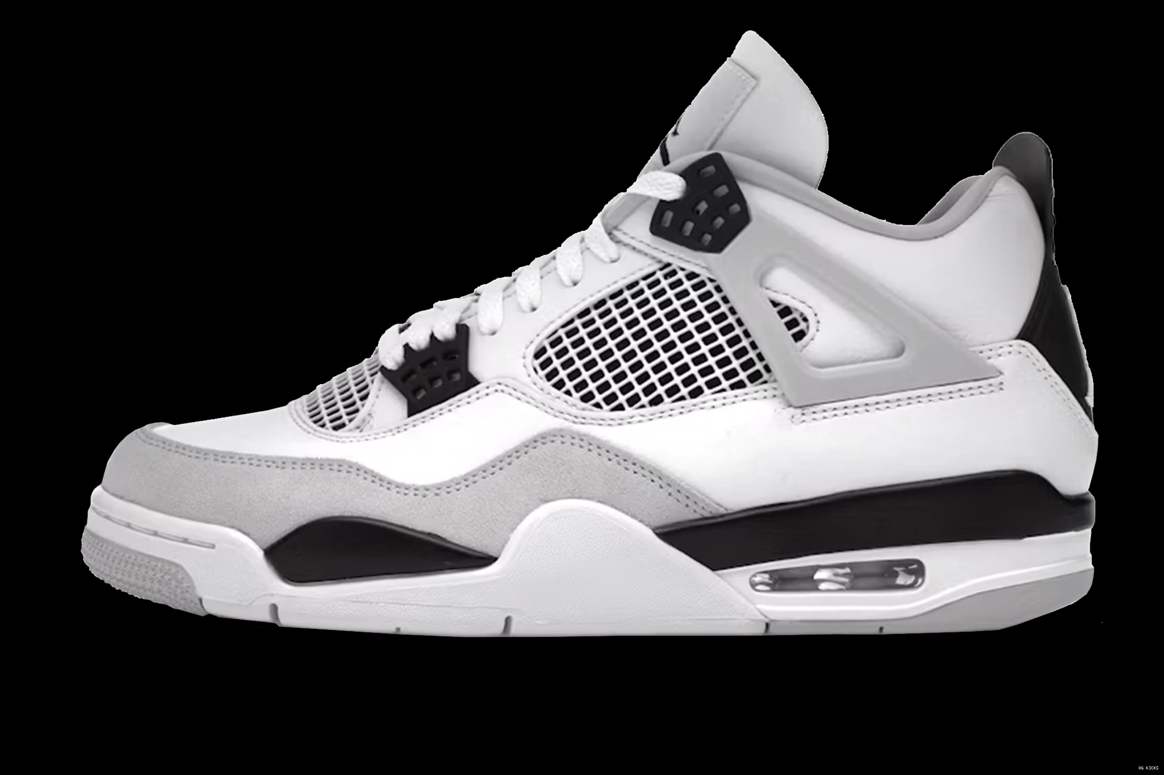 Jordan 4 Retro Black Military Air 0708